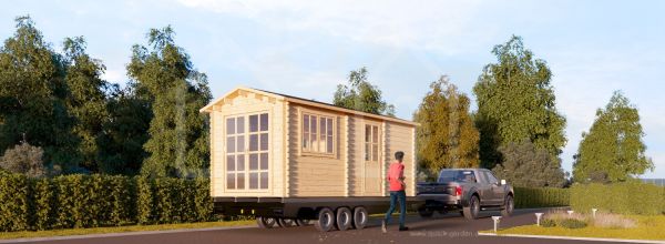 TINY1 15m² (5,4x2,8) 44 mm + izolace do stěn a podlahy + obklad