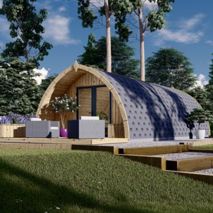 Zahradní domek BRETA 32m² (4x8) 44 mm