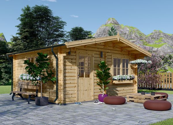 Zahradní domek NINA 25m²(5x5) 44mm