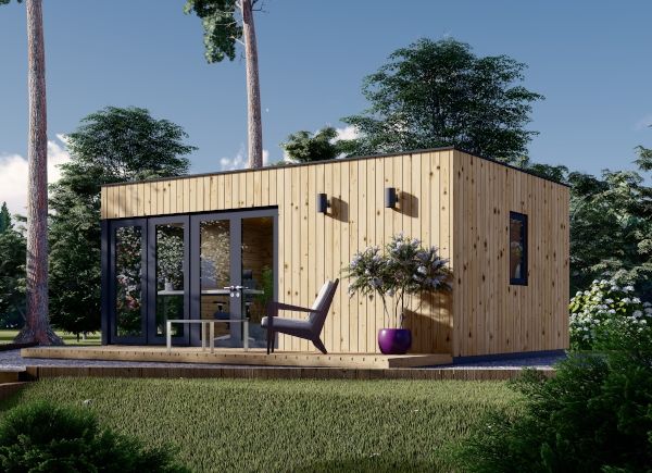 Zahradní domek PREMIUM 24m² (6x4) 44mm + izolace do stěn a podlahy