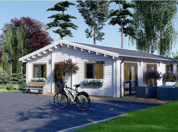 Montovaná chata ALICE 72m² 66mm