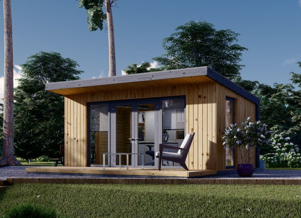 Zahradní domek EVELIN 15 m² (5x3) 34 mm + obklad