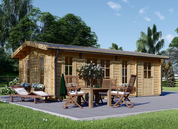 Zahradní domek LEA 28m² (7x4) 66mm