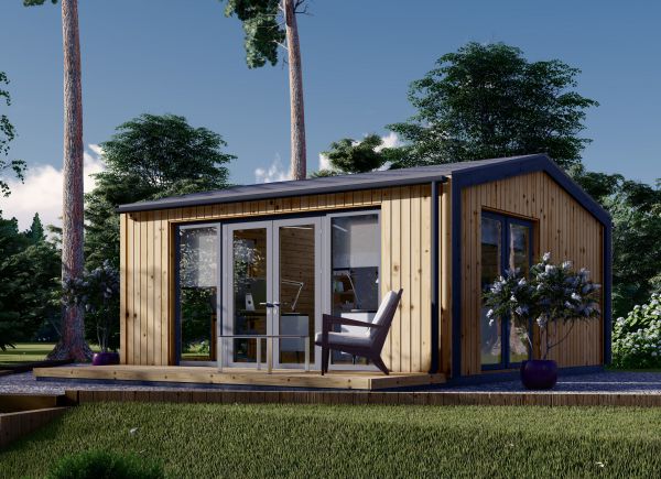 Zahradní domek EMMY 25 m² (5x5) 34 mm + obklad