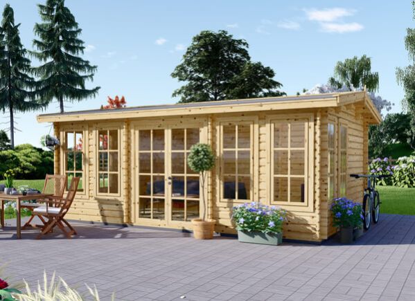 Dřevěný zahradní domek DEVON 24 m² (6x4) 44mm