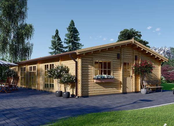 Chata Julia PREMIUM 103m² 44+44mm + izolace do stěn a podlahy