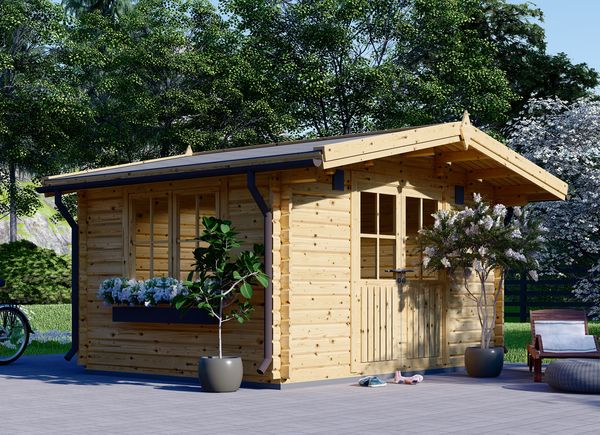 Zahradní domek Rennes  12m²(4x3) 34mm - bez podlahy!