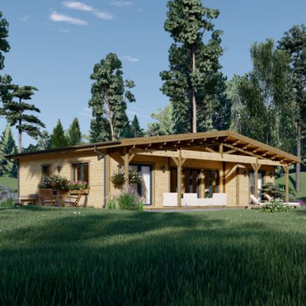 Montovaný rodinný dům RIVIERA PREMIUM 120 m² 66mm + izolace do stěn a podlahy