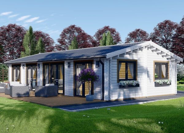 Montovaná chata AGNES 75m² 66mm