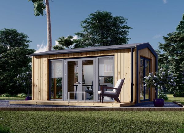 Zahradní domek EMMY 15 m² (5x3) 34 mm + obklad