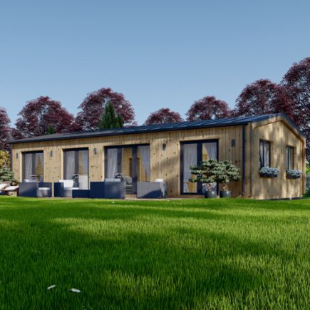 Montovaný rodinný dům NICOLE PREMIUM 78m² 66mm + izolace do stěn a podlahy