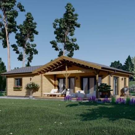 Montovaný rodinný dům ADELE PREMIUM 68m² 66mm + izolace do stěn a podlahy