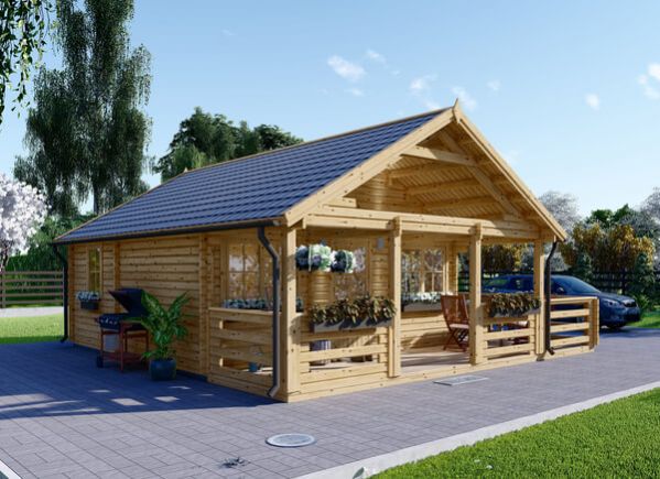 Dřevěný dům ANGERS 36m² (6x8) 44mm