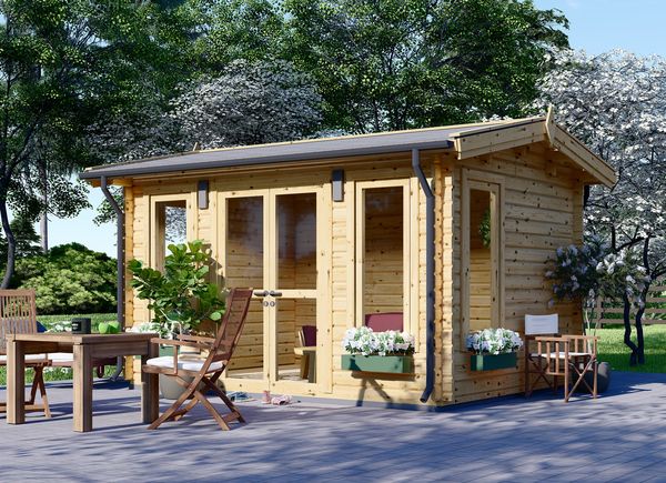 Zahradní domek POOLHOUSE 12m²  (4x3) 44mm