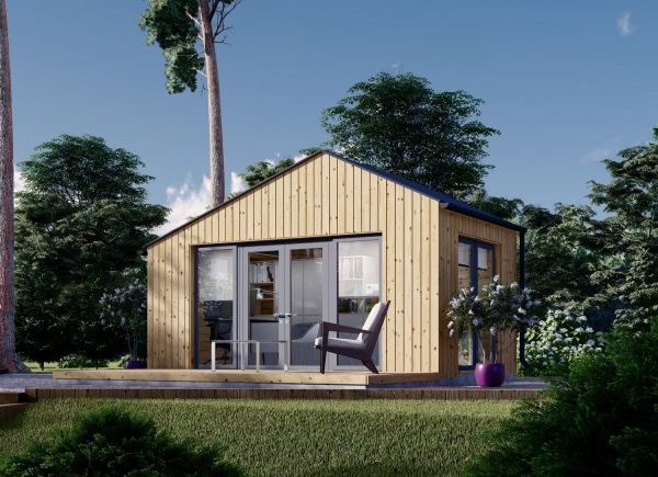 Zahradní domek TONIA 15 m² (5x3) 34 mm + obklad