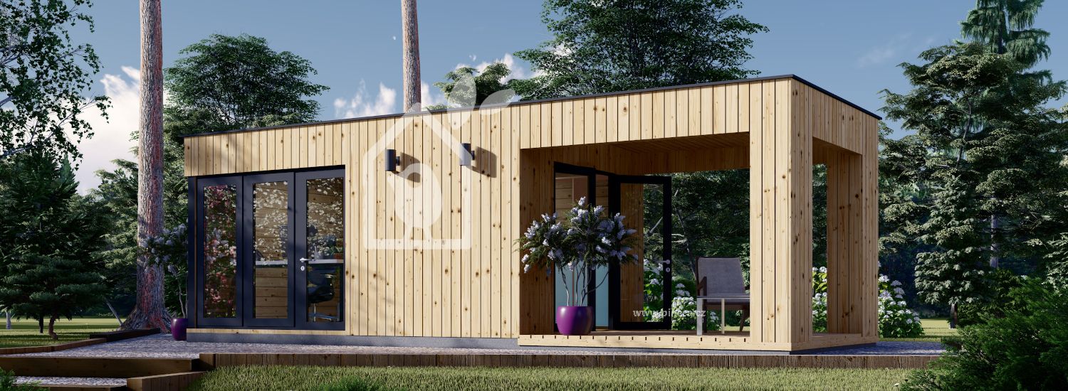 Zahradní domek PREMIUM 15m² (5x3) + izolace do stěn a podlahy