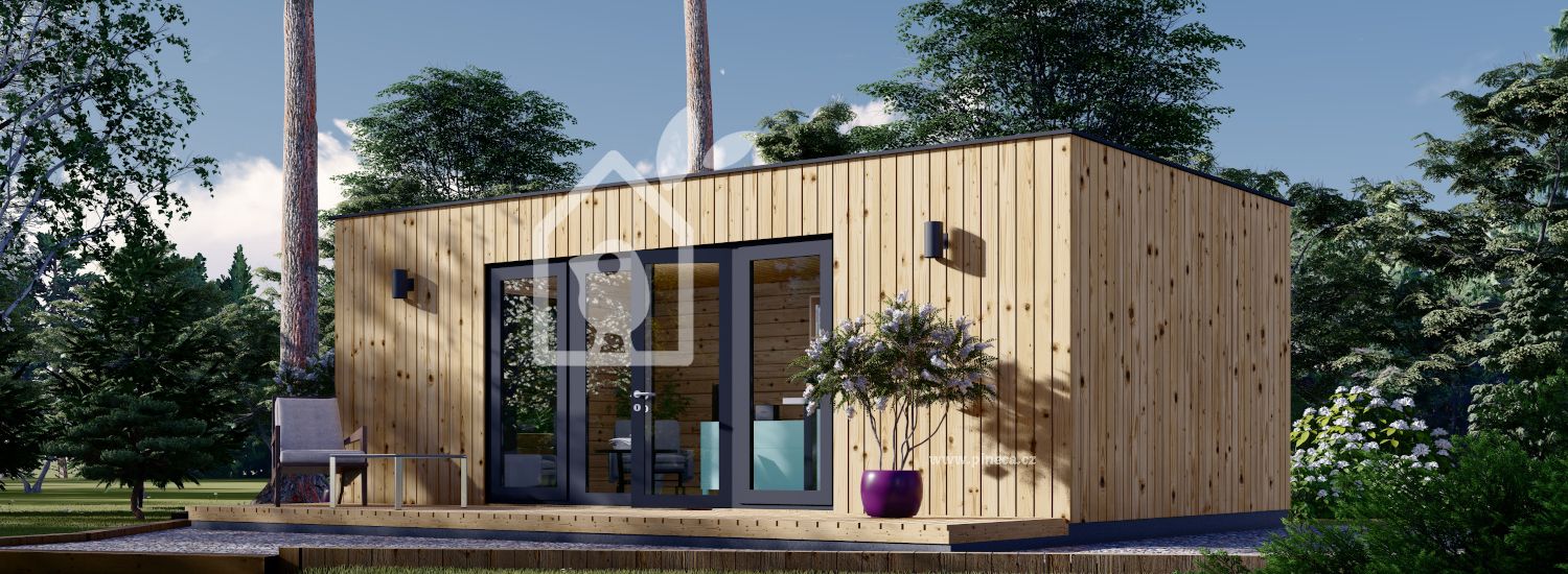 Zahradní domek PREMIUM 28m² (7x4) 44mm + izolace do stěn a podlahy