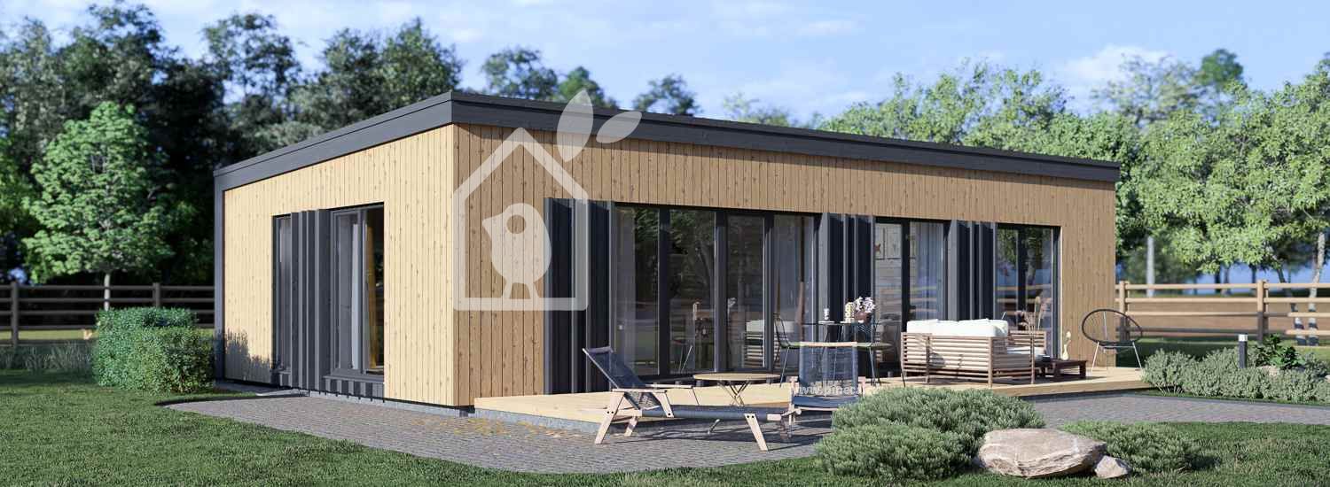 Montovaný rodinný dům CARLA 75m² (6,6x11,3) 66mm + izolace do stěn a podlahy