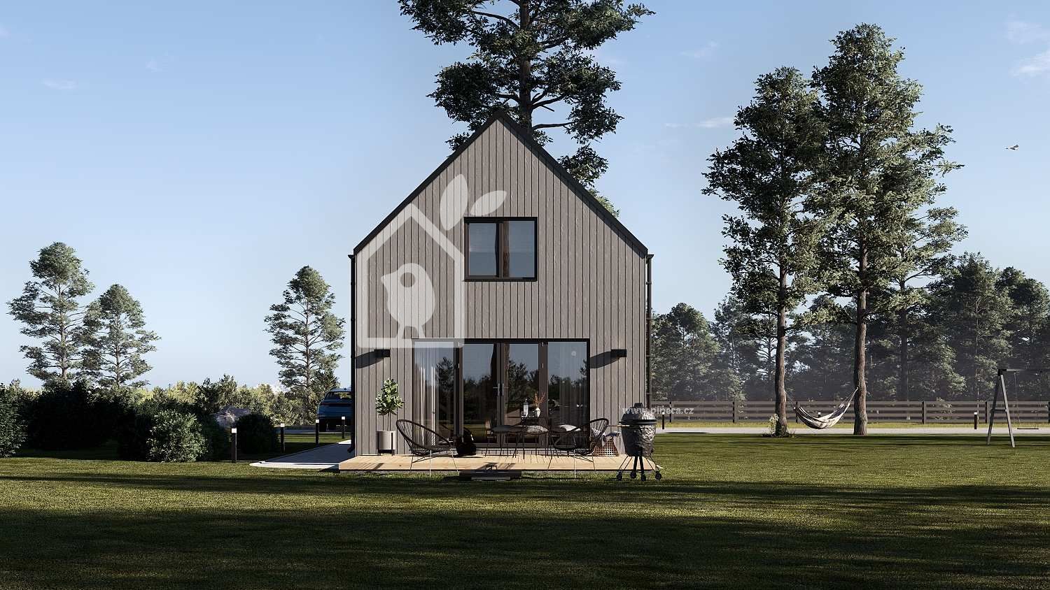 Montovaná chata ALINA PREMIUM 35m² (7x5) 66mm + izolace do stěn a podlahy