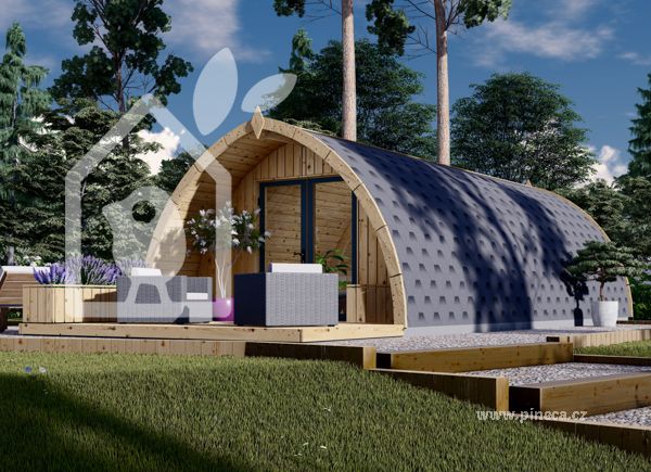 Zahradní domek BRETA 32m² (4x8) 44 mm
