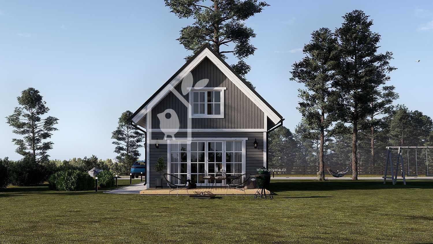 Montovaná chata KARINA PREMIUM 35m² (7x5) 66mm + izolace do stěn a podlahy