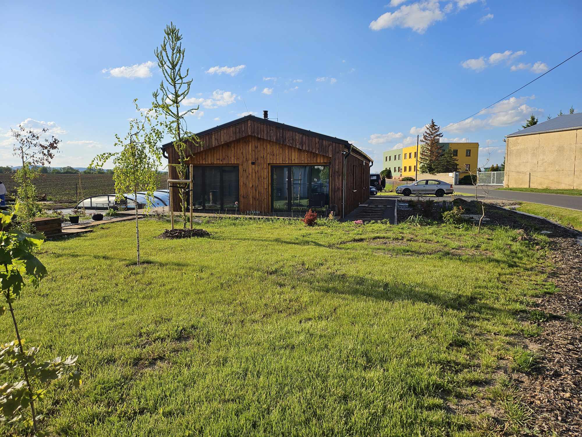 Dřevěný rodinný dům ROBERTA PREMIUM 110m² 66mm + izolace do stěn a podlahy - realizace Rpety